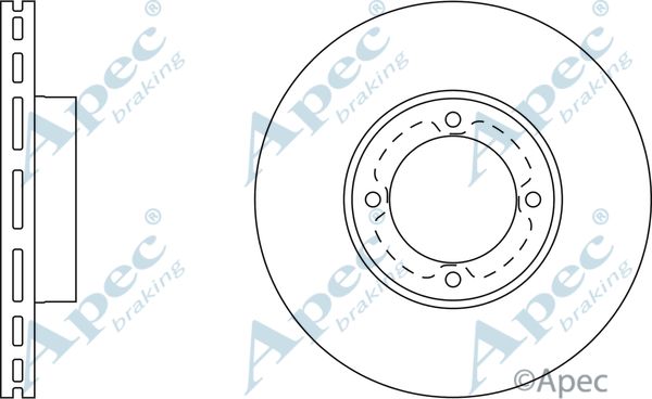 APEC BRAKING Тормозной диск DSK236